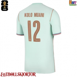Frankrike Randal Kolo Muani #12 Bortatröja VM 2026 Kortärmad